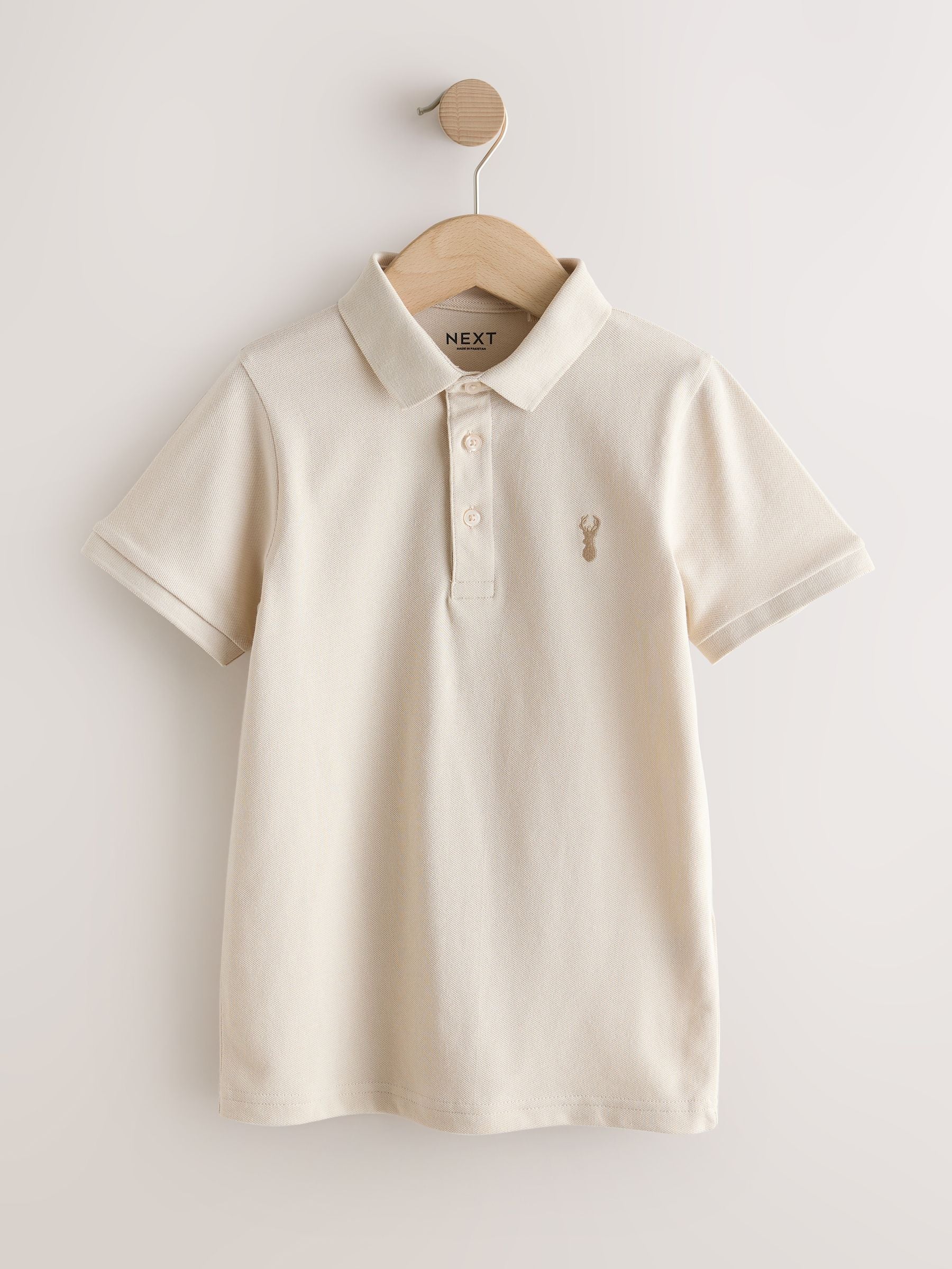Dsiney Kidz - Blue/Mink/Cement Short Sleeve Polo Shirts 3 Pack (3-16yrs) image 3