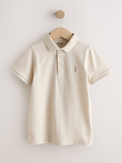 Dsiney Kidz - Blue/Mink/Cement Short Sleeve Polo Shirts 3 Pack (3-16yrs) image 3