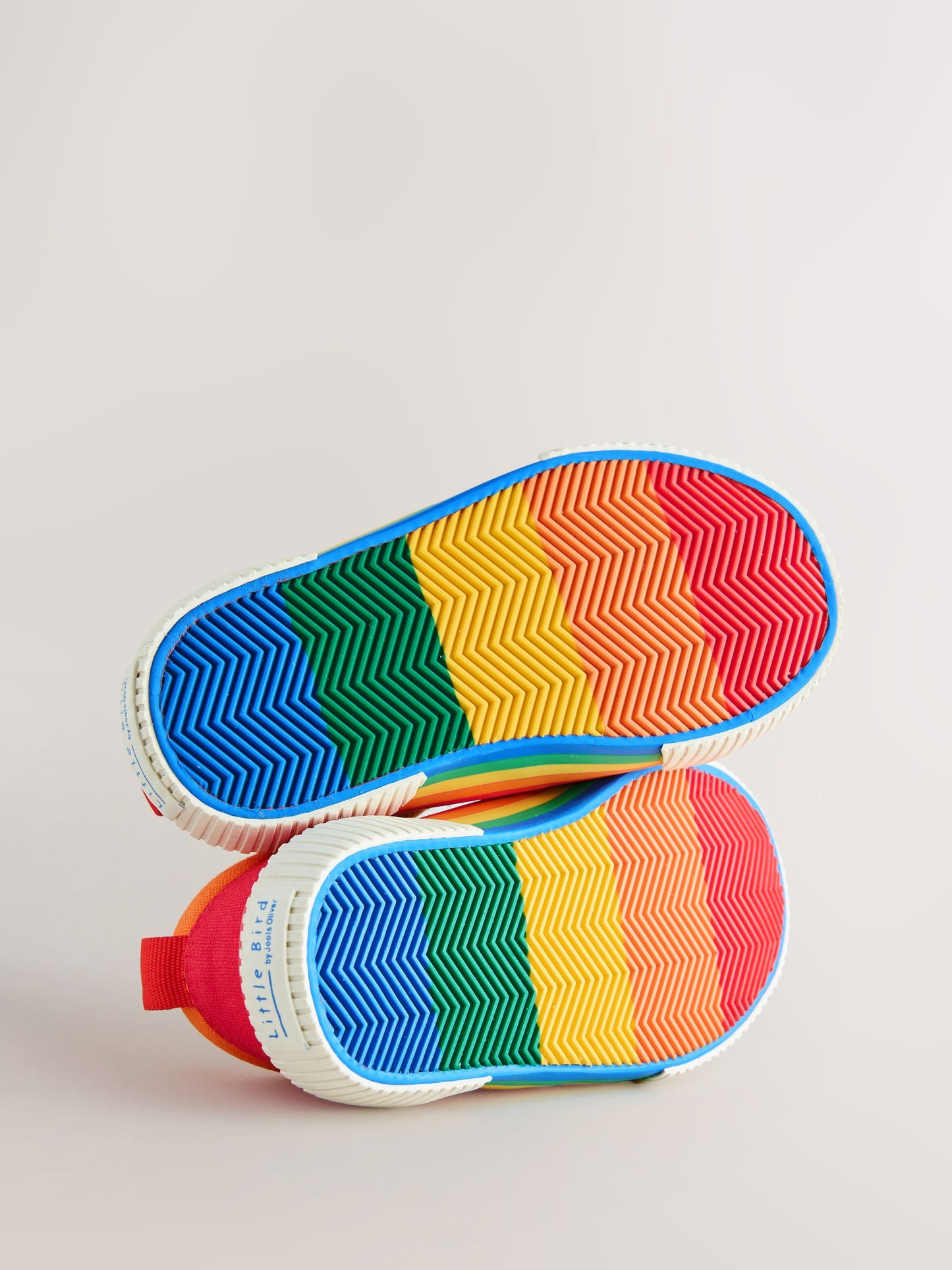 Little Bird by Jools Oliver Bright Rainbow Younger Colourblock Skate Trainers image 5