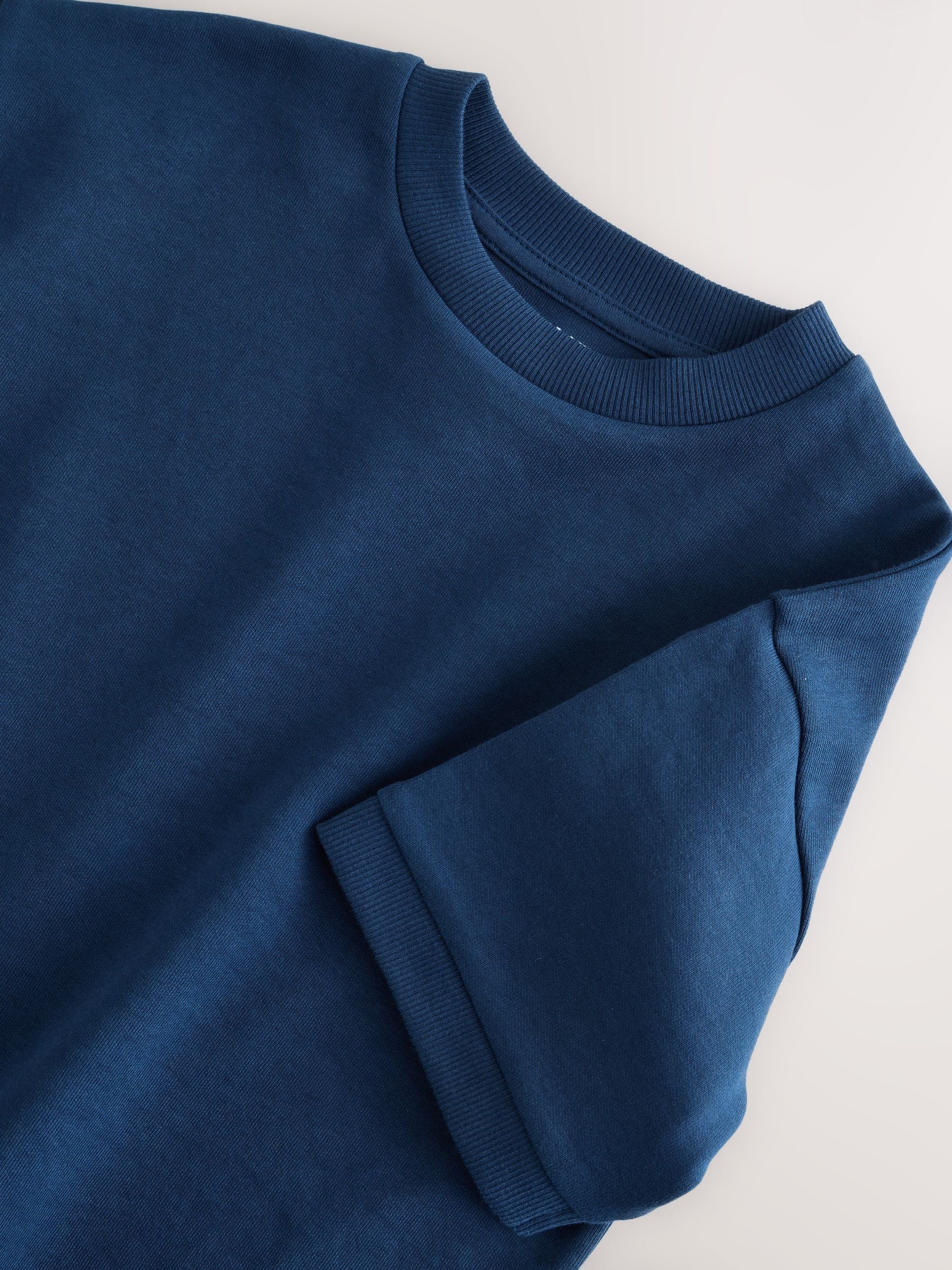 Dsiney Kidz - Navy Blue Relaxed Fit Heavyweight T-Shirt (3-16yrs) image 4