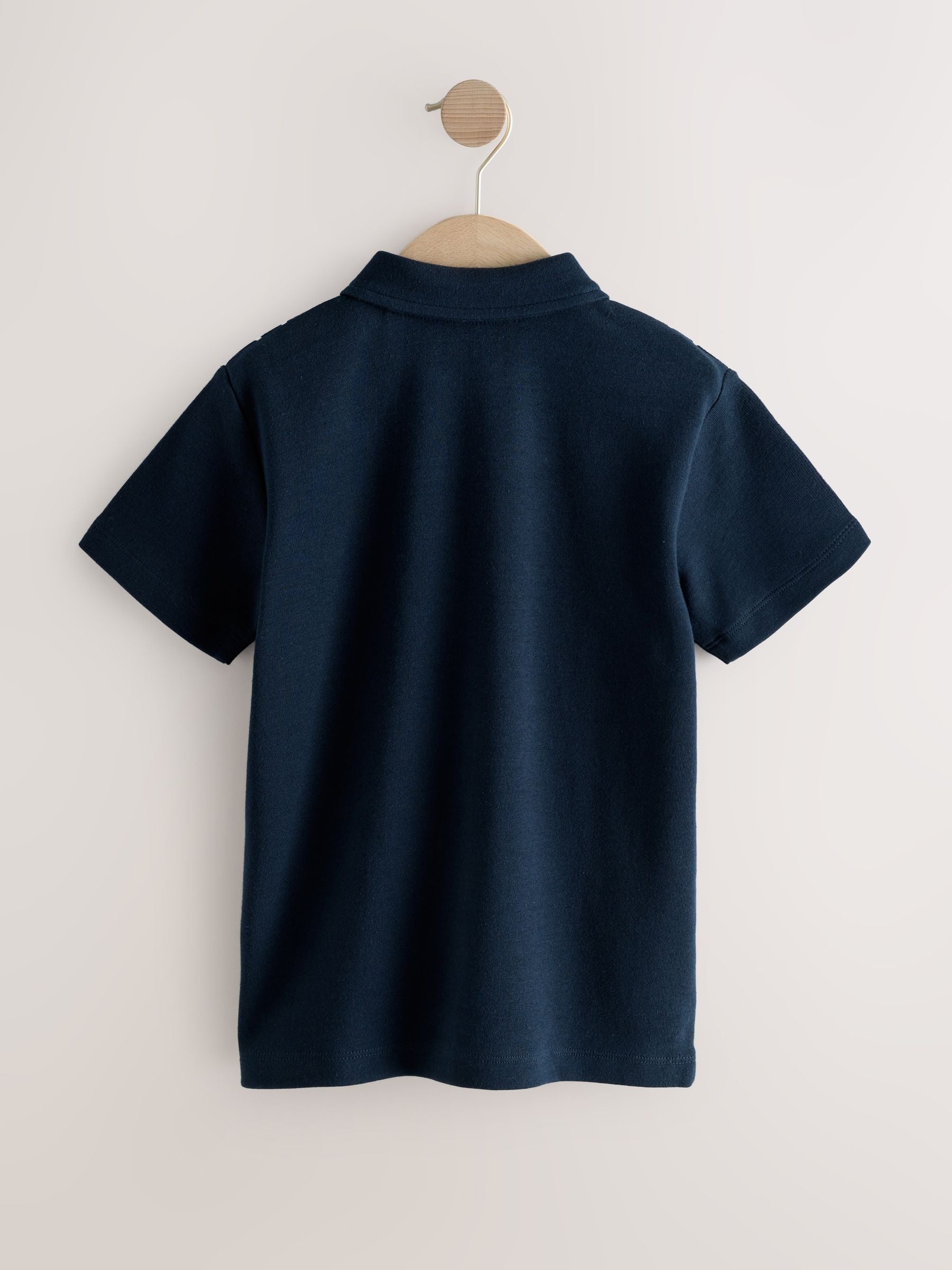 Dsiney Kidz - Navy/White Button Through Short Sleeve Jersey Shirt (3-16yrs) image 5