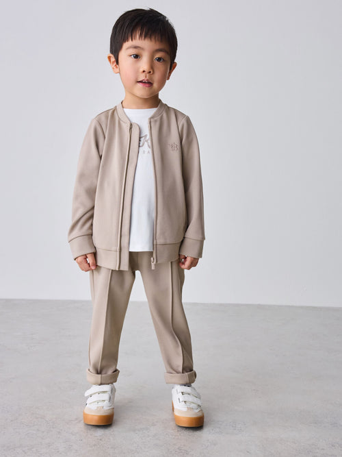Baker by Ted Baker Textured Stone Jacket T-Shirt and Trousers Set image 1