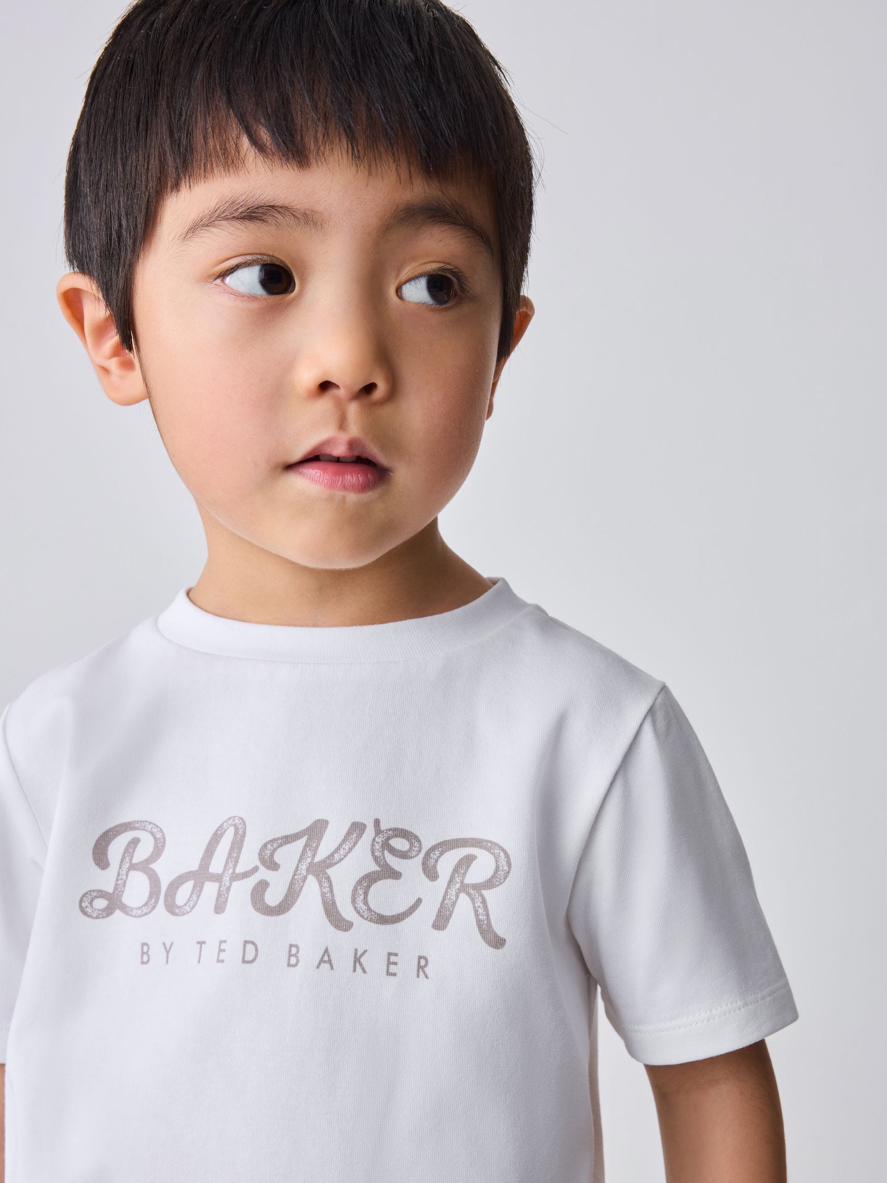 Baker by Ted Baker Textured Stone Jacket T-Shirt and Trousers Set image 2