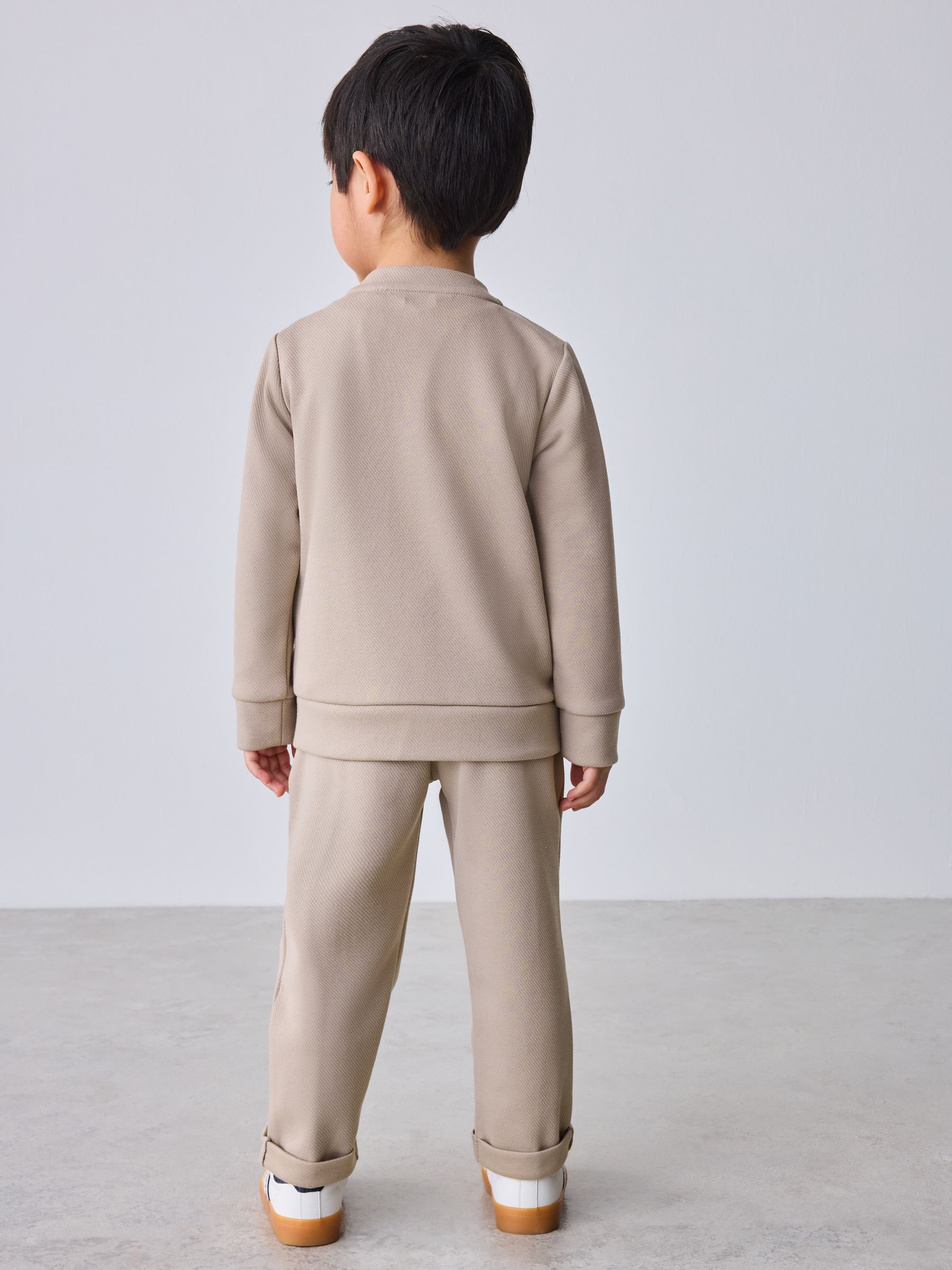 Baker by Ted Baker Textured Stone Jacket T-Shirt and Trousers Set image 3