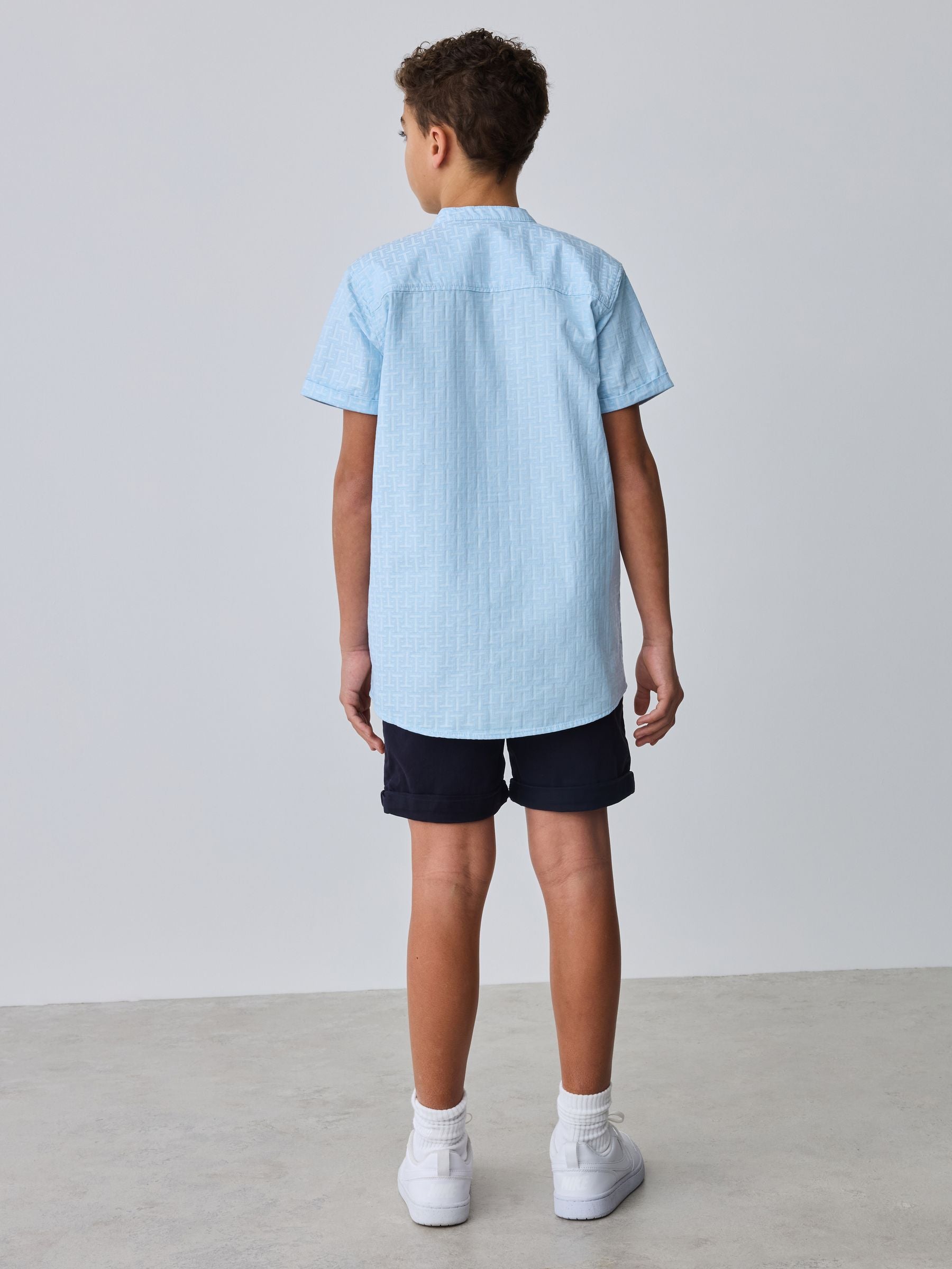 Baker by Ted Baker Grandad Collar Shirt image 3