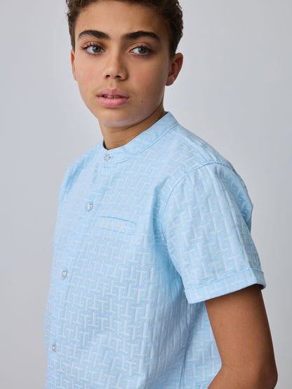 Baker by Ted Baker Grandad Collar Shirt image 4