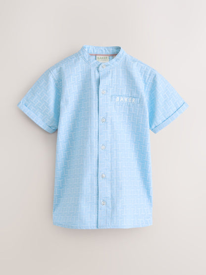 Baker by Ted Baker Grandad Collar Shirt image 5