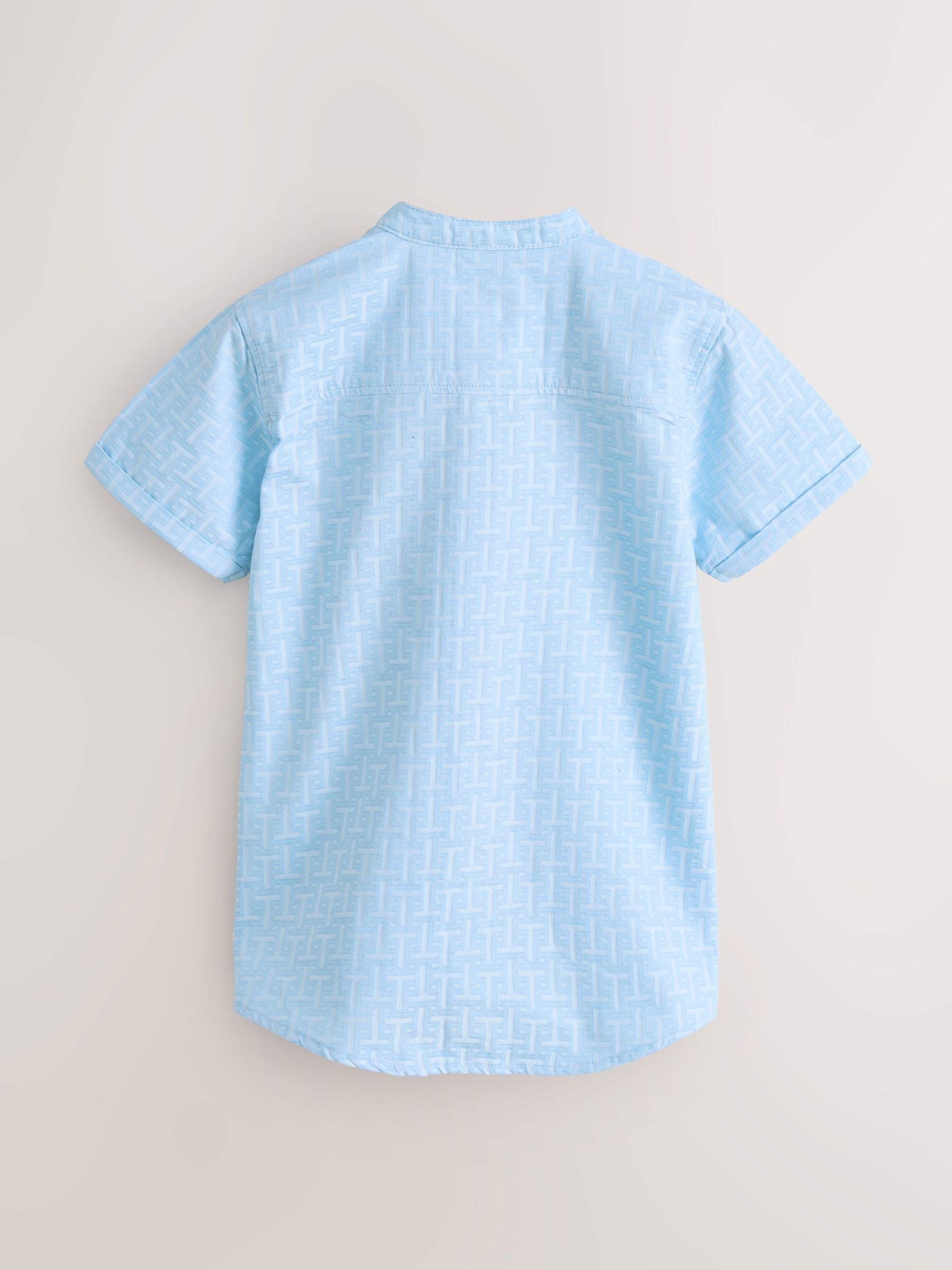 Baker by Ted Baker Grandad Collar Shirt image 6