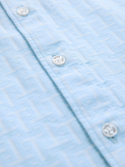 Baker by Ted Baker Grandad Collar Shirt image 9