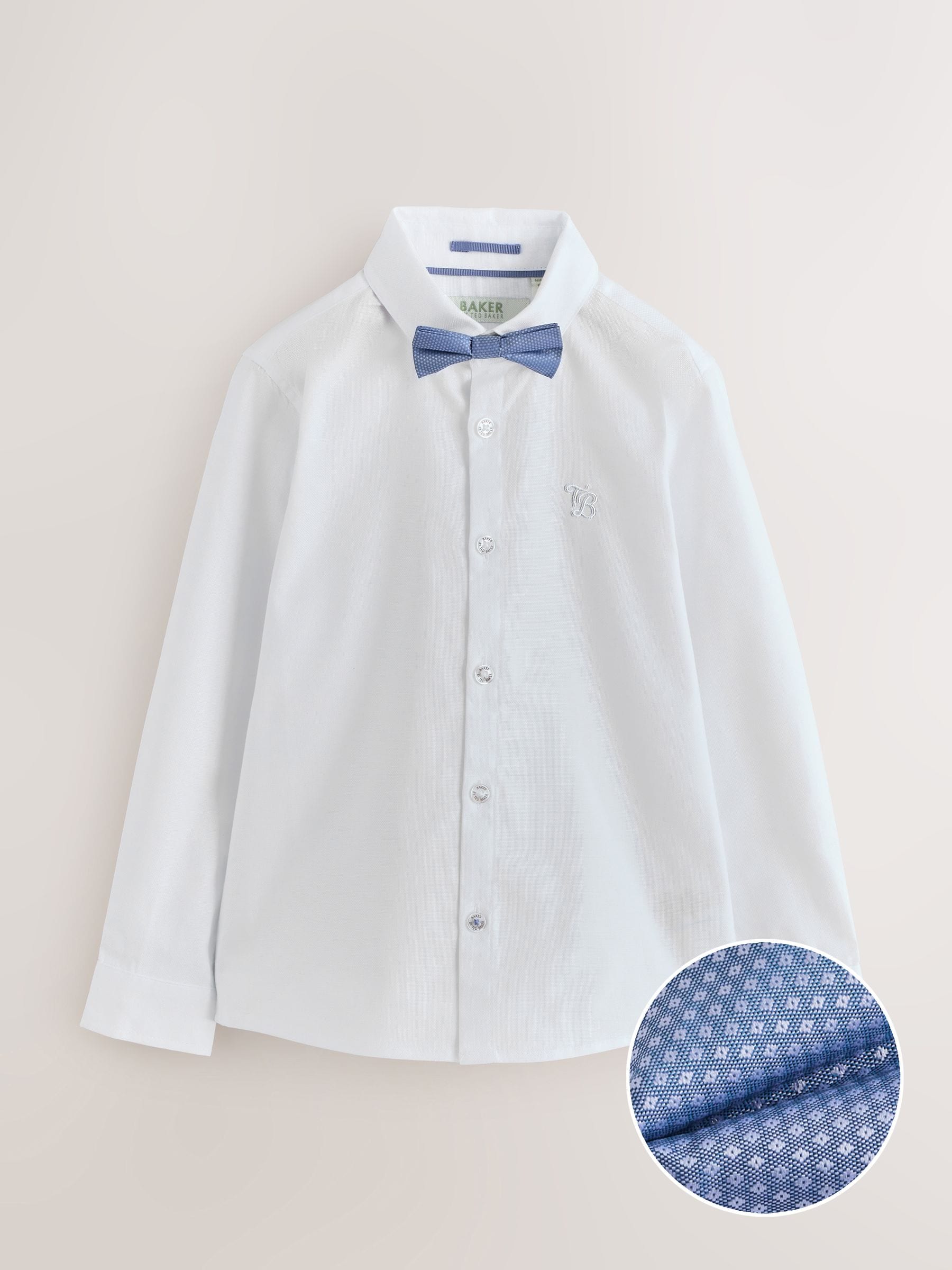 Baker by Ted Baker Long Sleeve Shirt with Bow Tie image 5