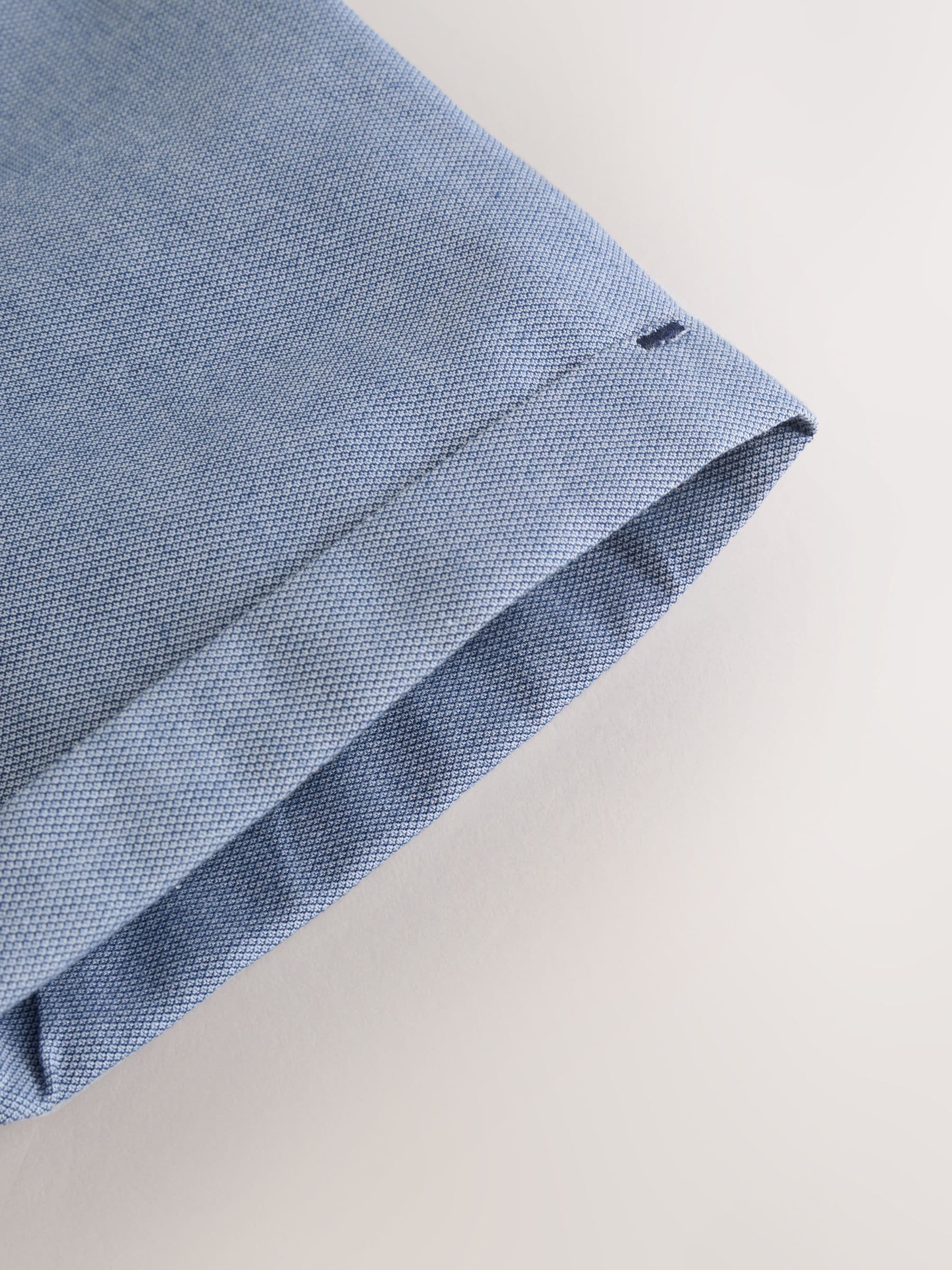 Baker by Ted Baker Blue Short Sleeve Shirt with Bow Tie image 9