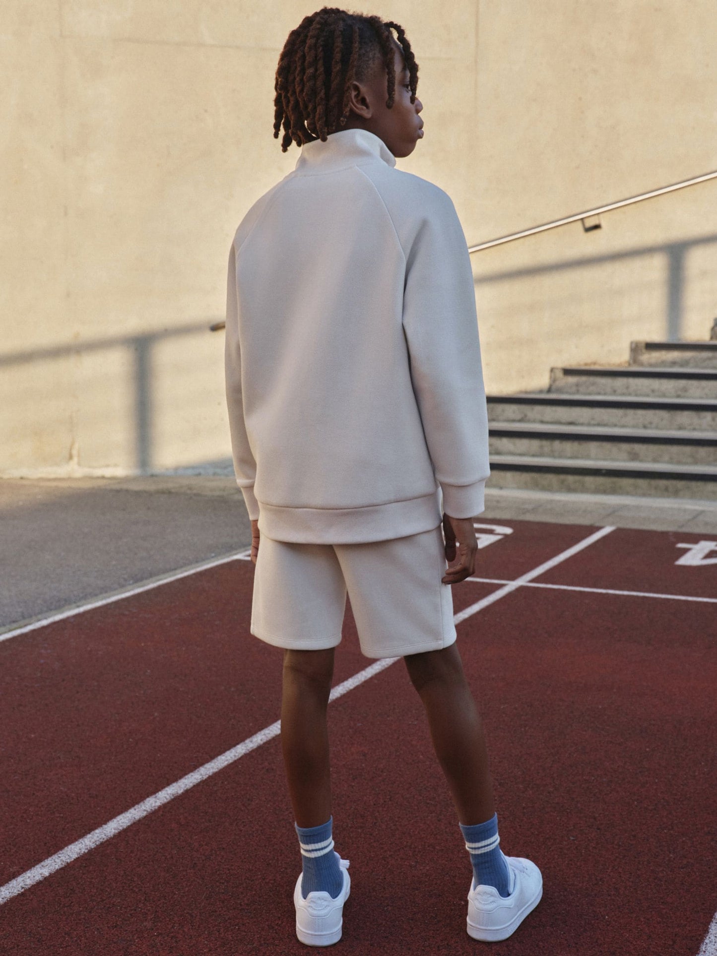 Dsiney Kidz - Grey Funnel Neck Shorts Set (3-16yrs) image 3