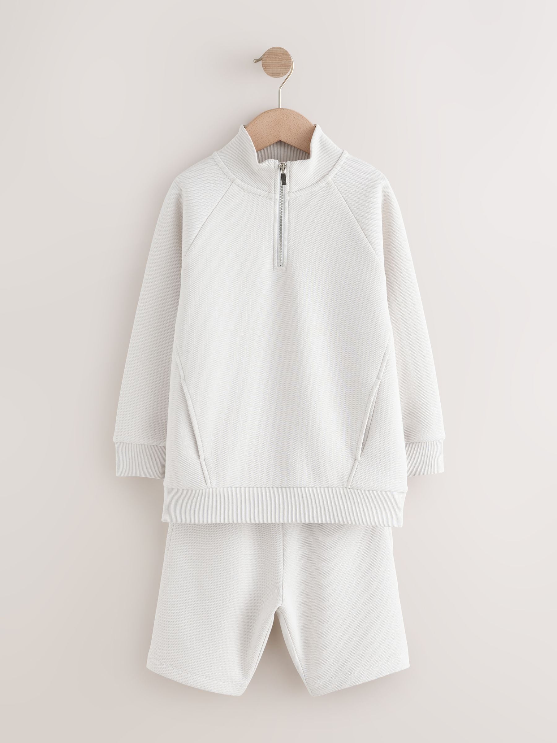Dsiney Kidz - Grey Funnel Neck Shorts Set (3-16yrs) image 4