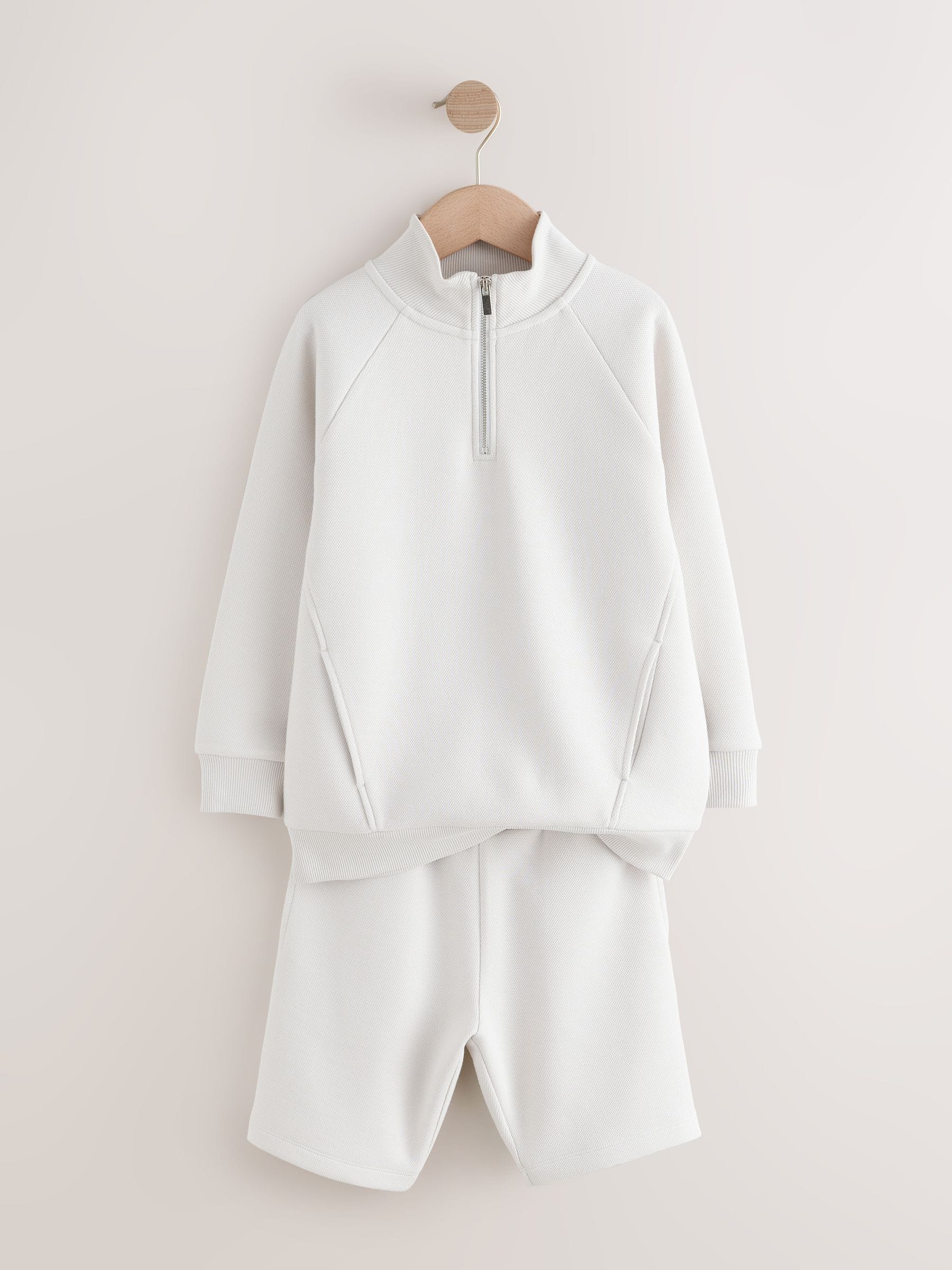Dsiney Kidz - Grey Funnel Neck Shorts Set (3-16yrs) image 5