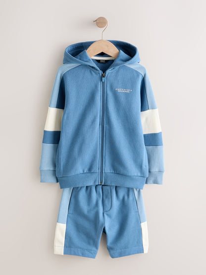 Dsiney Kidz - Blue Colourblock Zip Through Hoodie Set (3-16yrs) image 1