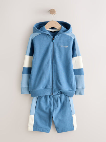 Dsiney Kidz - Blue Colourblock Zip Through Hoodie Set (3-16yrs) image 2