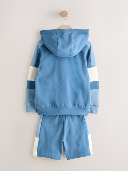 Dsiney Kidz - Blue Colourblock Zip Through Hoodie Set (3-16yrs) image 3