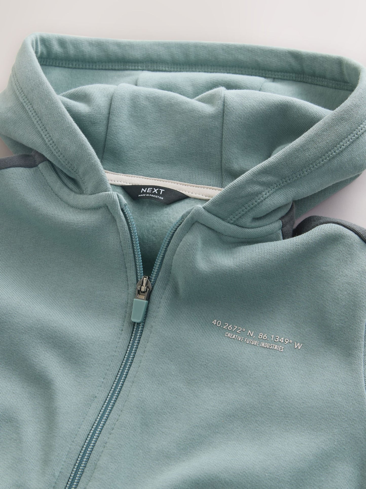 Dsiney Kidz - Mineral Green Colourblock Zip Through Hoodie Set (3-16yrs) image 4