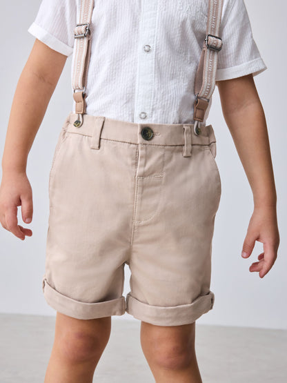 Baker by Ted Baker 3 Piece Shirt, Shorts and Braces Set image 4
