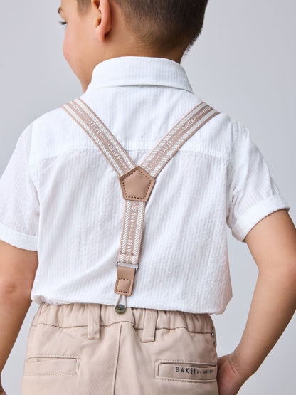 Baker by Ted Baker 3 Piece Shirt, Shorts and Braces Set image 6