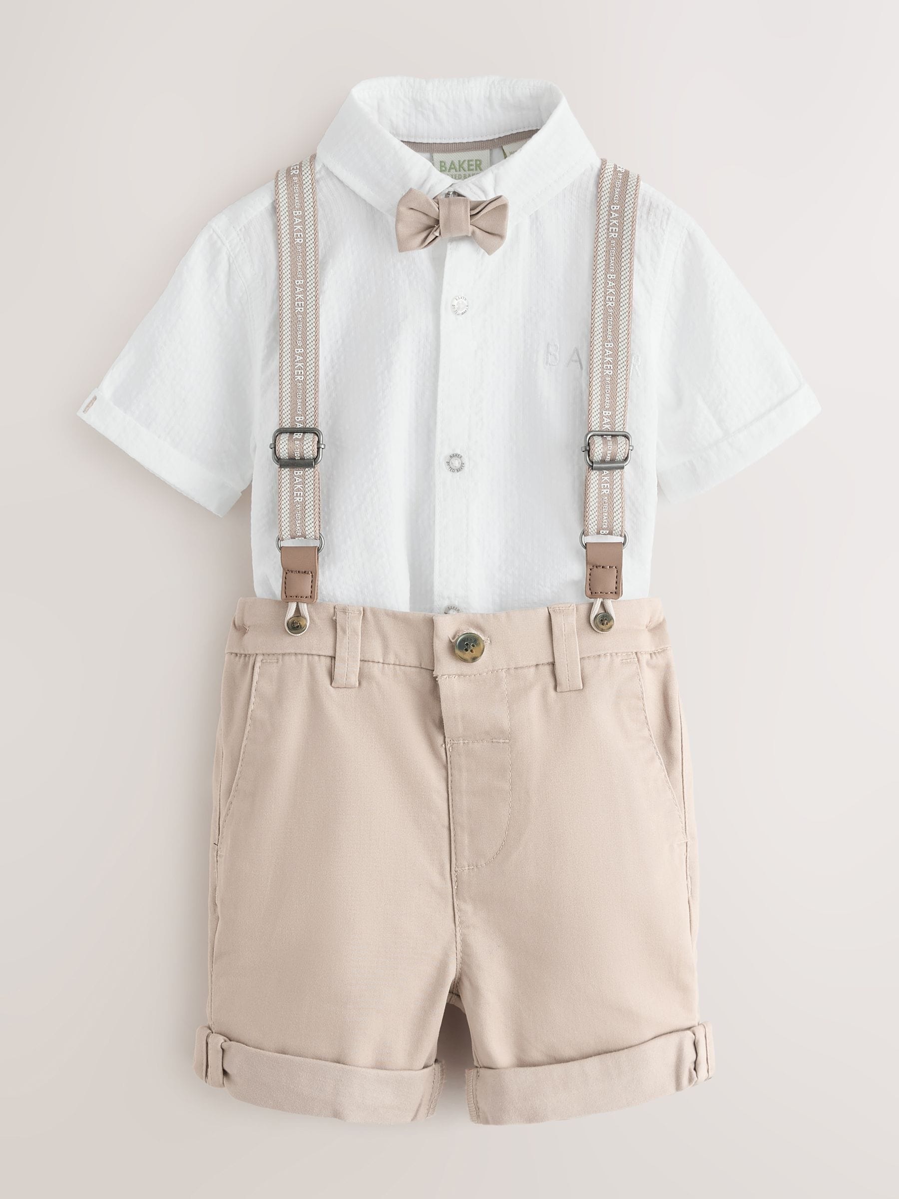 Baker by Ted Baker 3 Piece Shirt, Shorts and Braces Set image 7