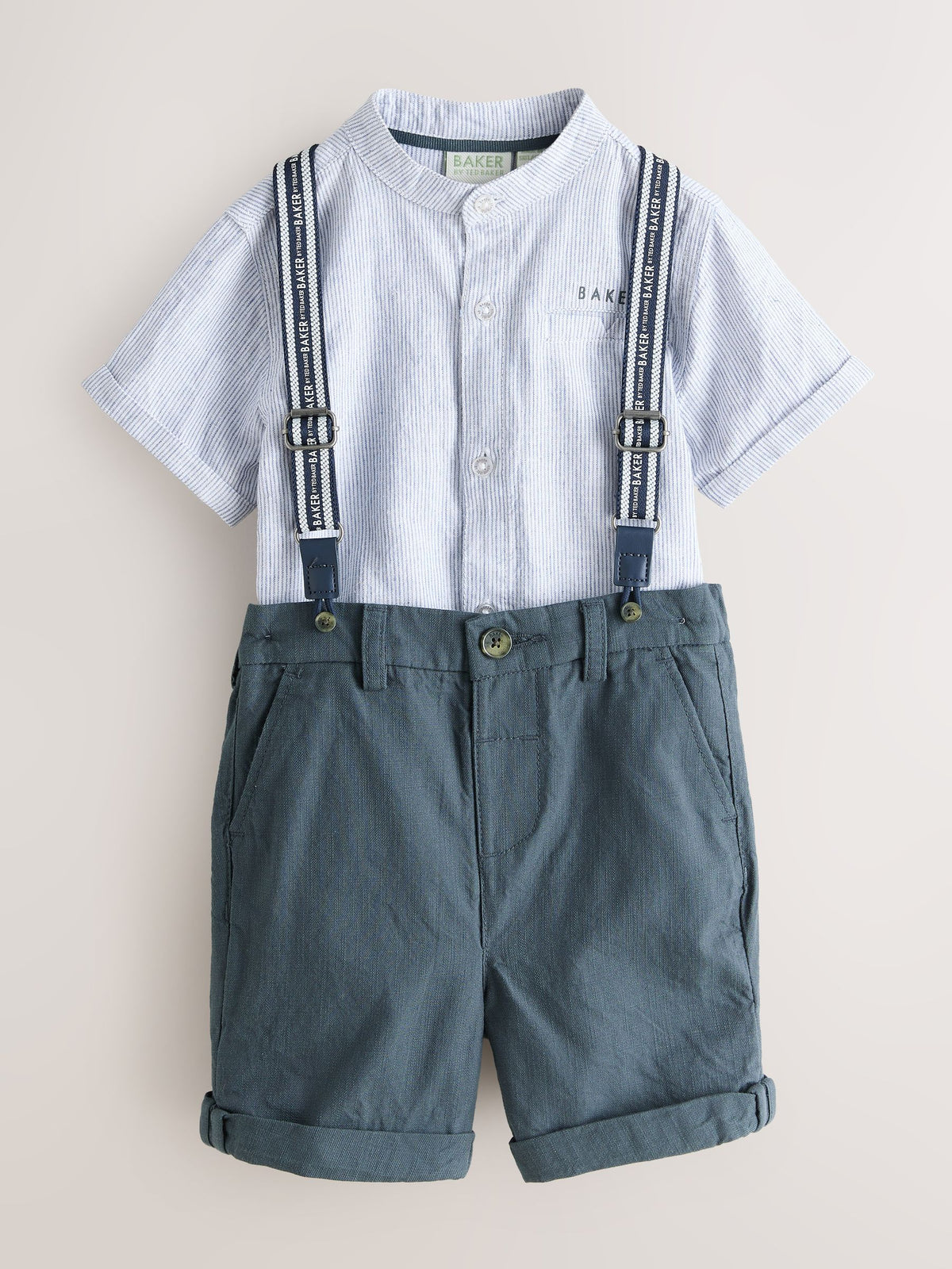 Baker by Ted Baker 3 Piece Shirt, Shorts and Braces Set - image 1