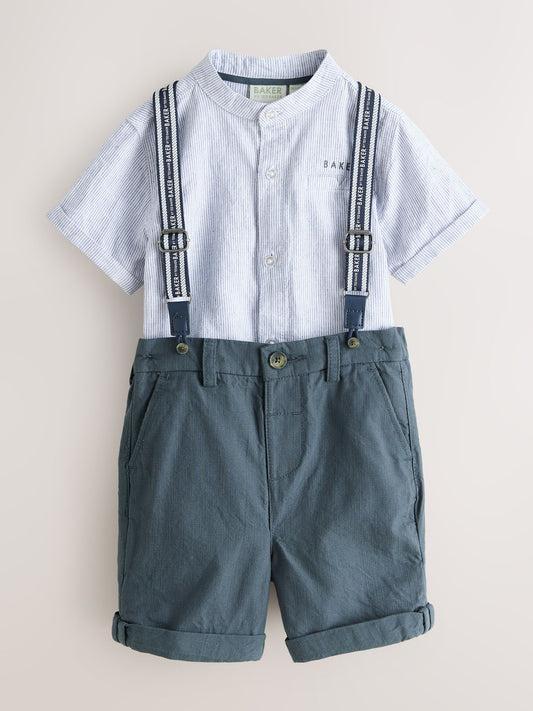 Baker by Ted Baker 3 Piece Shirt, Shorts and Braces Set image 1
