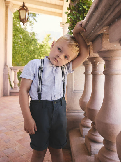 Baker by Ted Baker 3 Piece Shirt, Shorts and Braces Set image 2