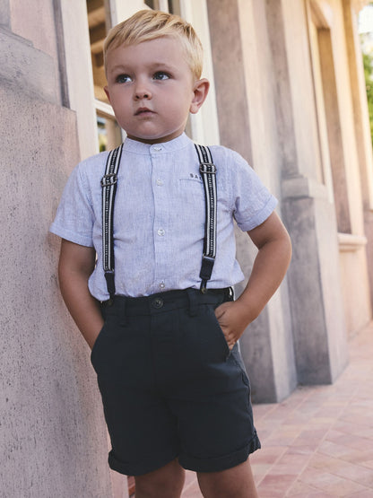 Baker by Ted Baker 3 Piece Shirt, Shorts and Braces Set image 4