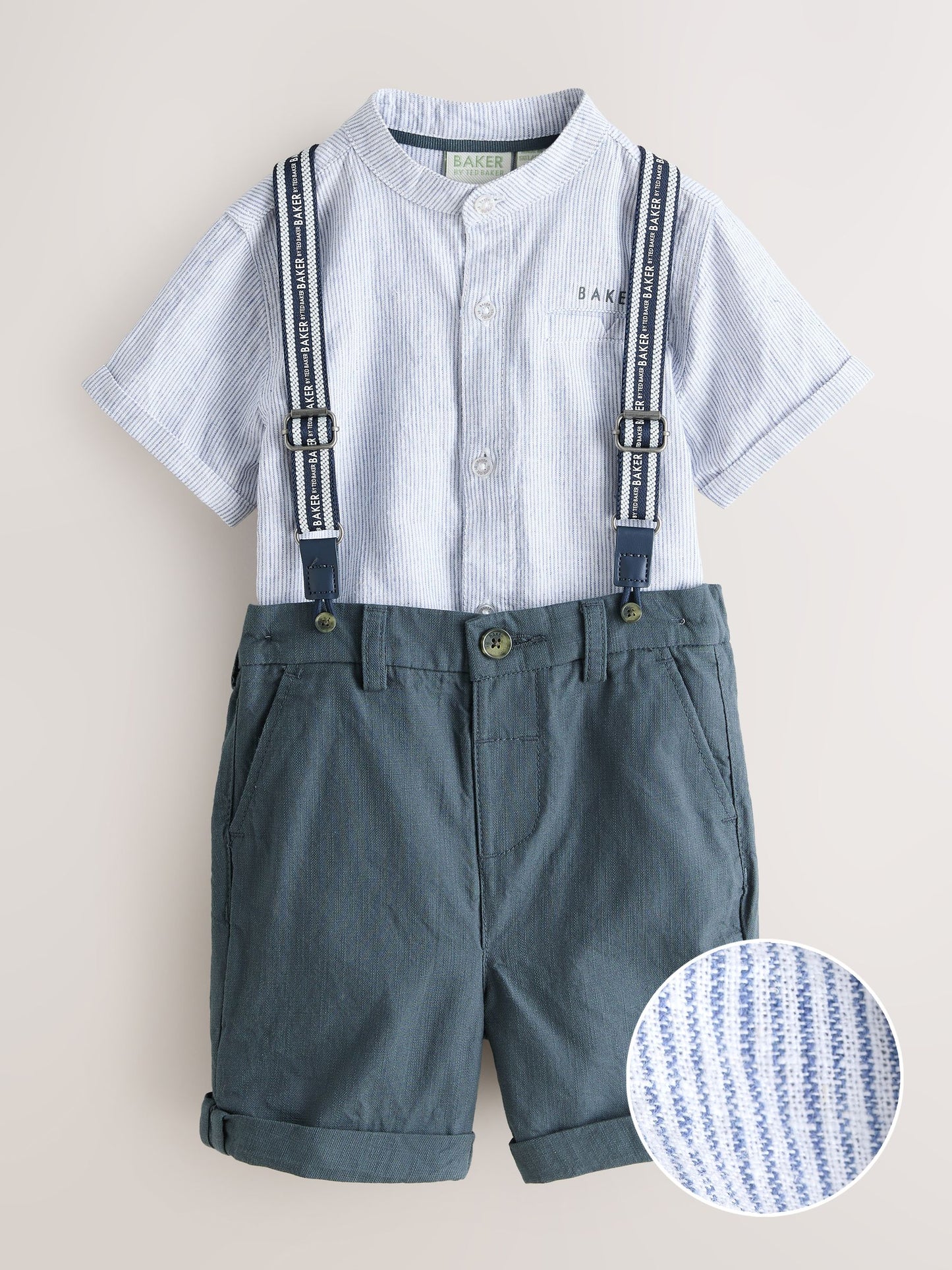 Baker by Ted Baker 3 Piece Shirt, Shorts and Braces Set image 6