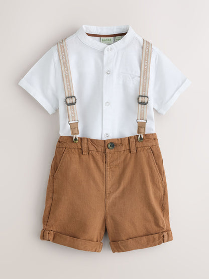Baker by Ted Baker 3 Piece Shirt, Shorts and Braces Set image 1