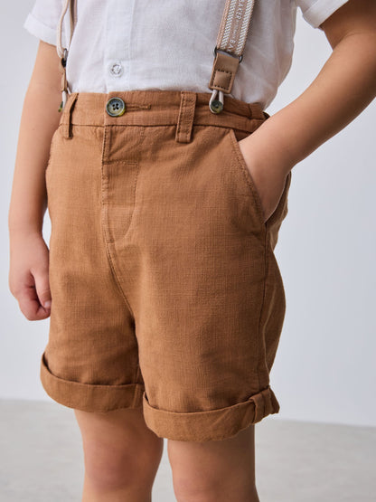 Baker by Ted Baker 3 Piece Shirt, Shorts and Braces Set image 4