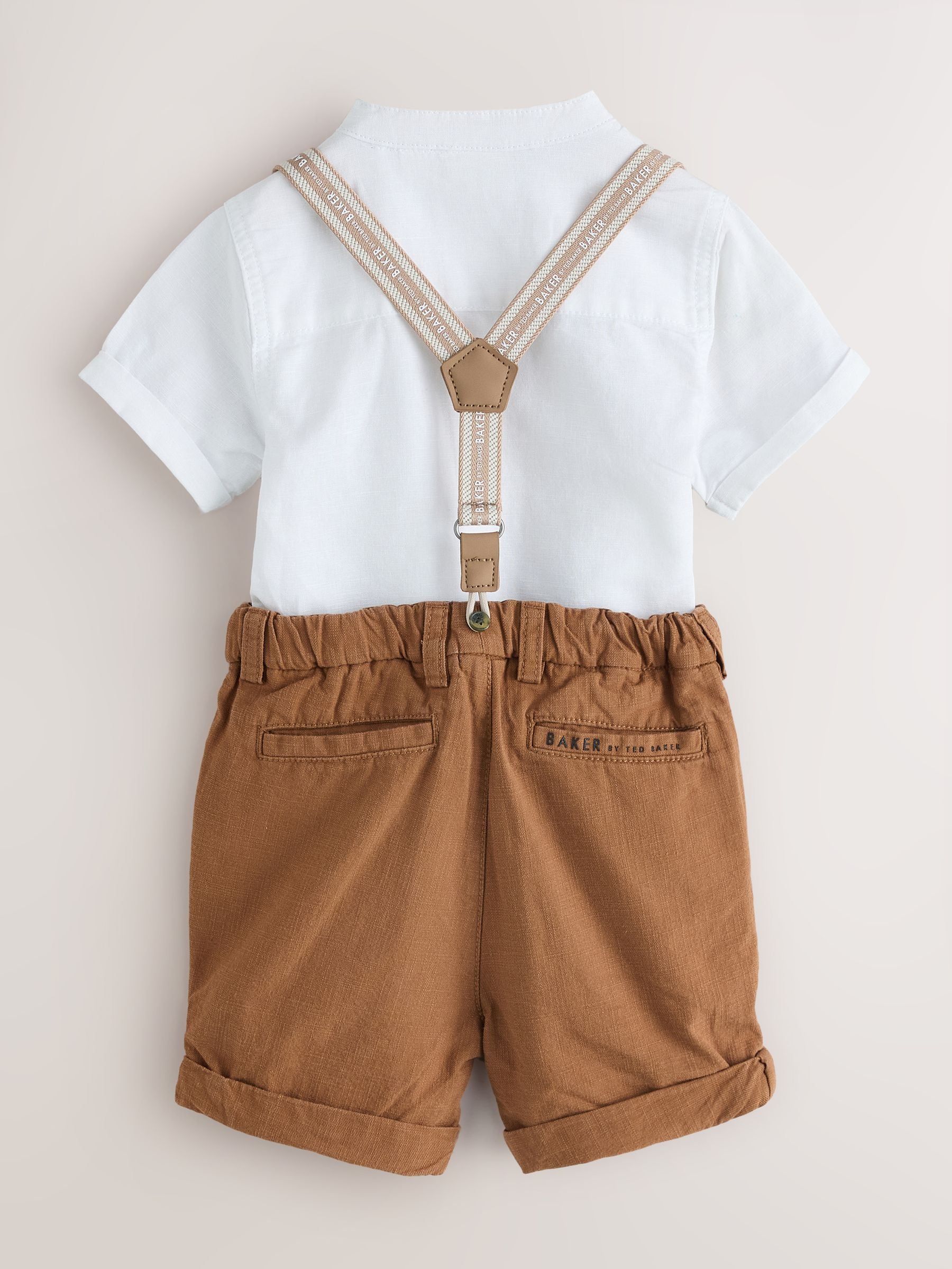 Baker by Ted Baker 3 Piece Shirt, Shorts and Braces Set image 7