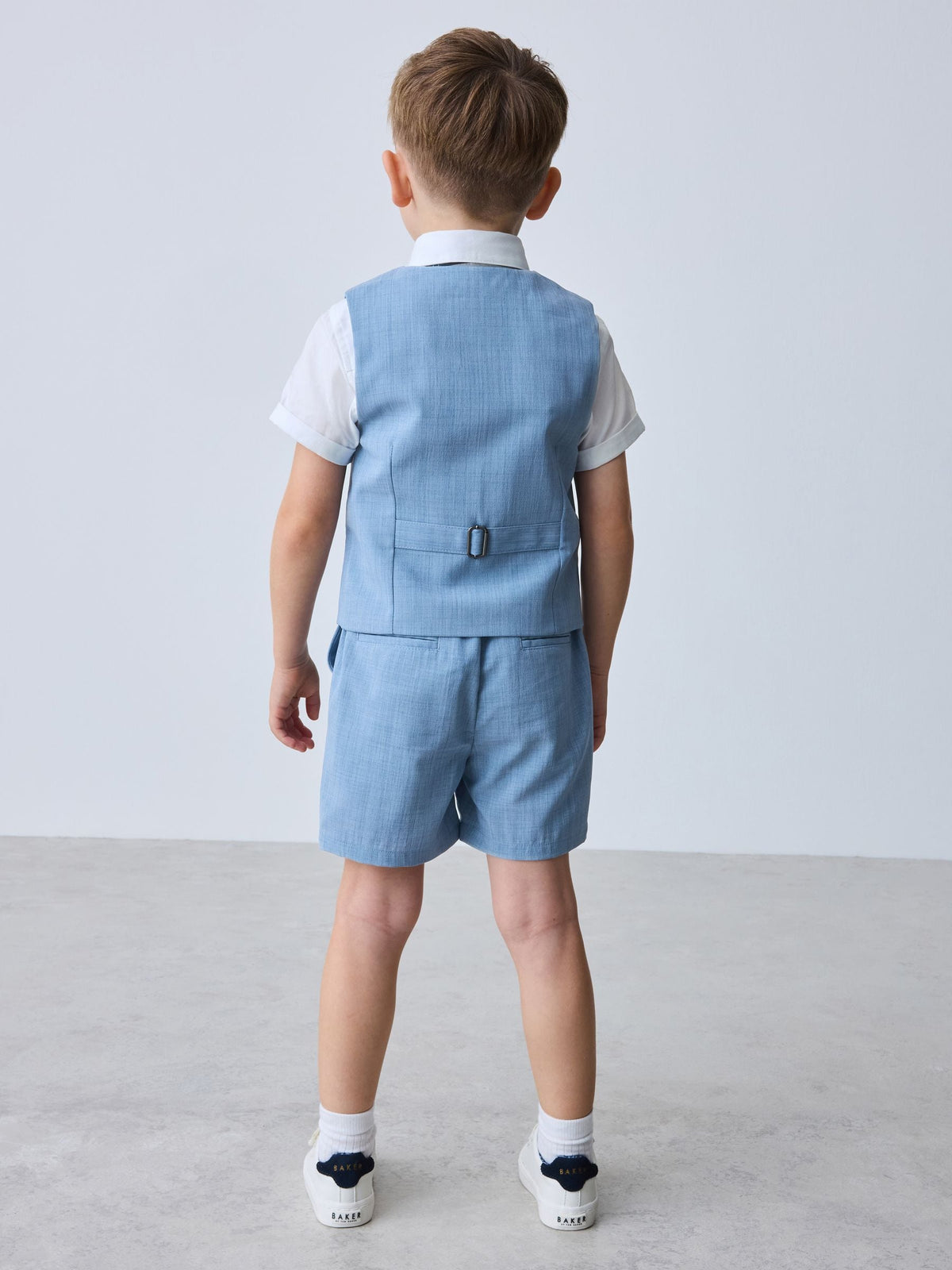 Baker by Ted Baker Blue Baker by Ted Baker Shirt Waistcoat and Shorts Set - image 2