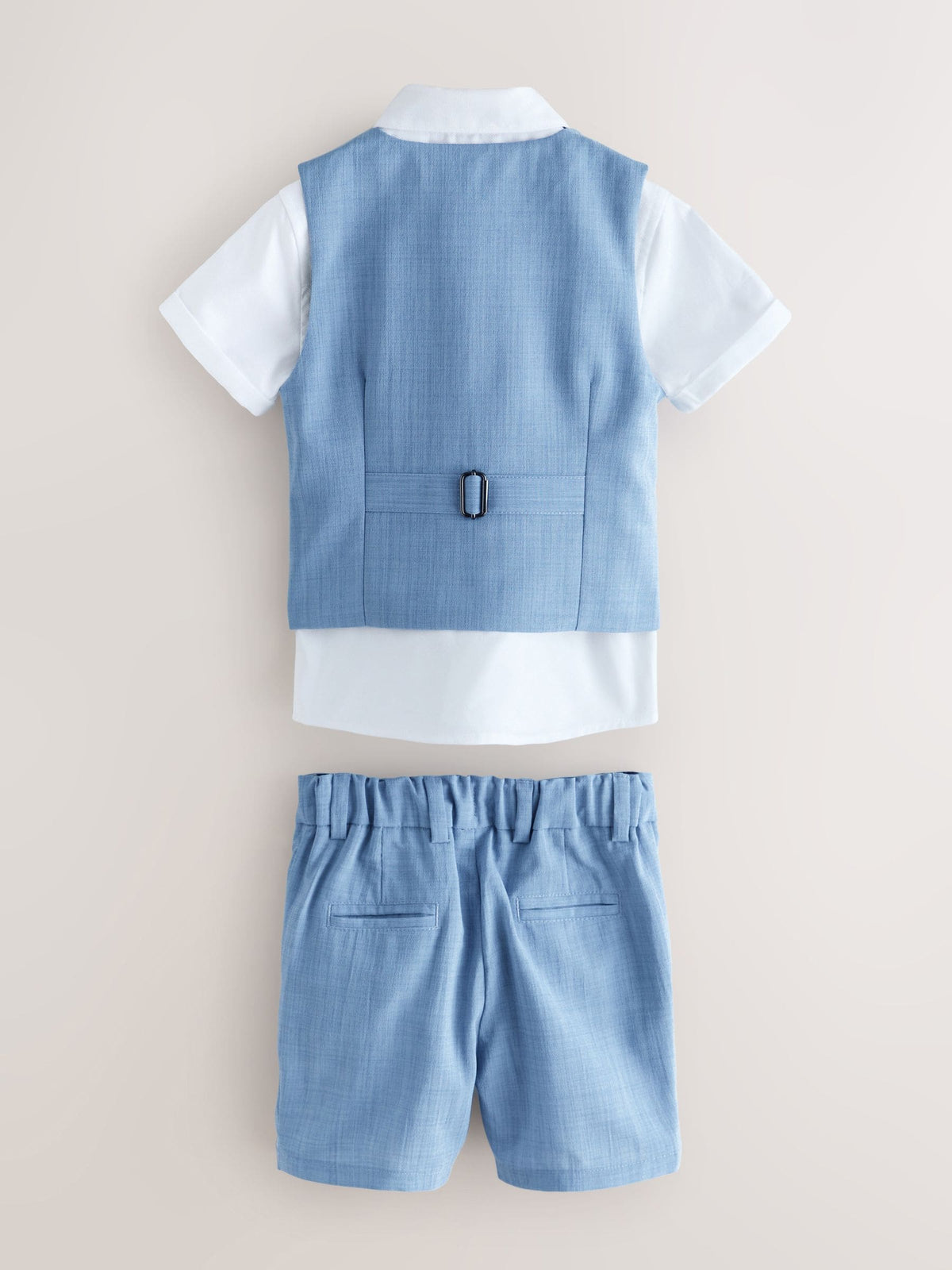 Baker by Ted Baker Blue Baker by Ted Baker Shirt Waistcoat and Shorts Set - image 7