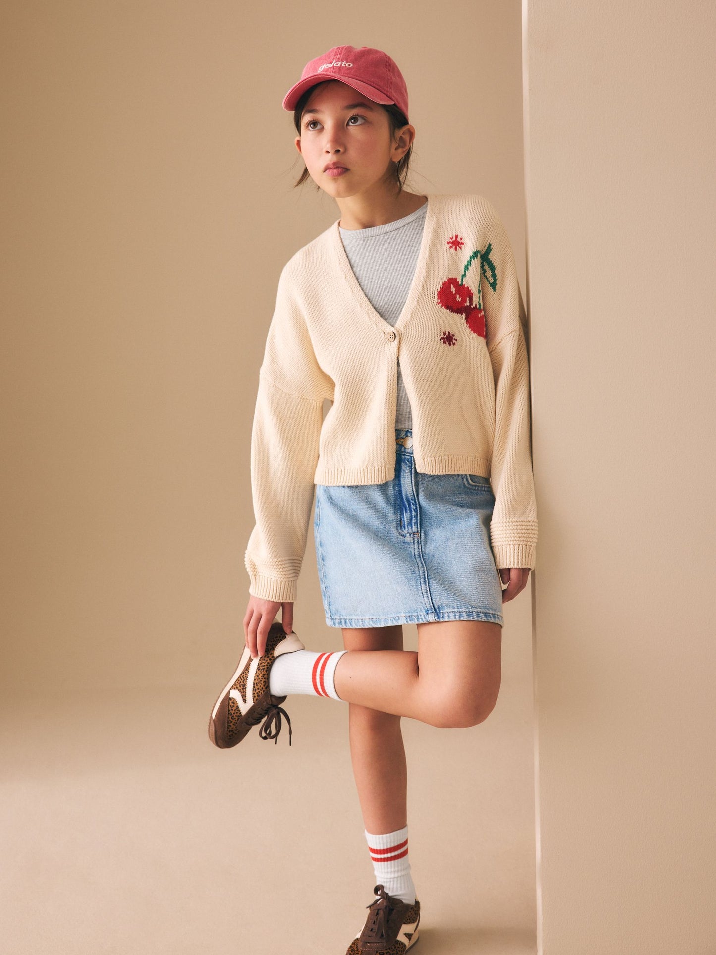Dsiney Kidz - Light Blue Heart Pocket Denim Skirt (3-16yrs) image 1