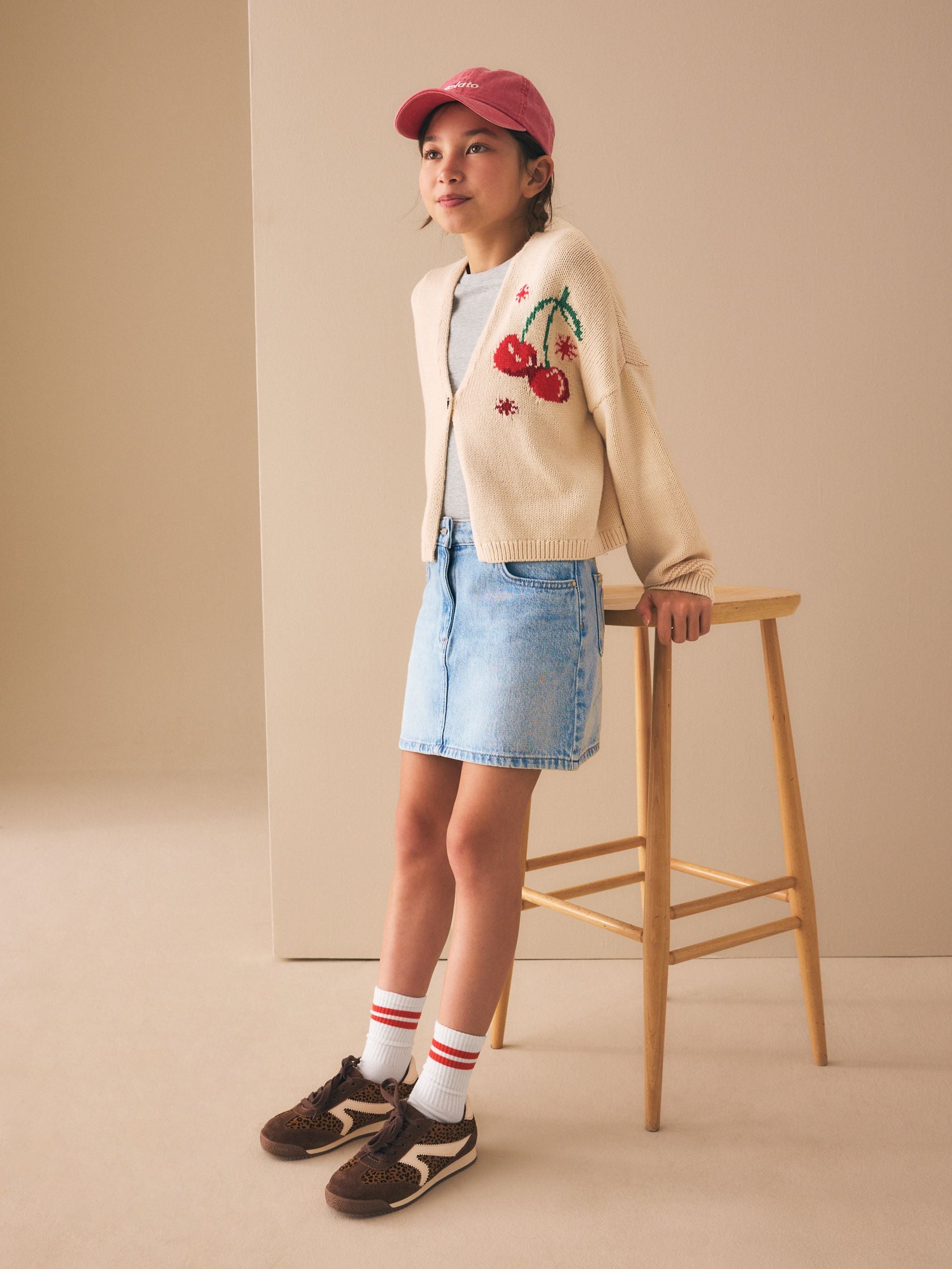 Dsiney Kidz - Light Blue Heart Pocket Denim Skirt (3-16yrs) image 2