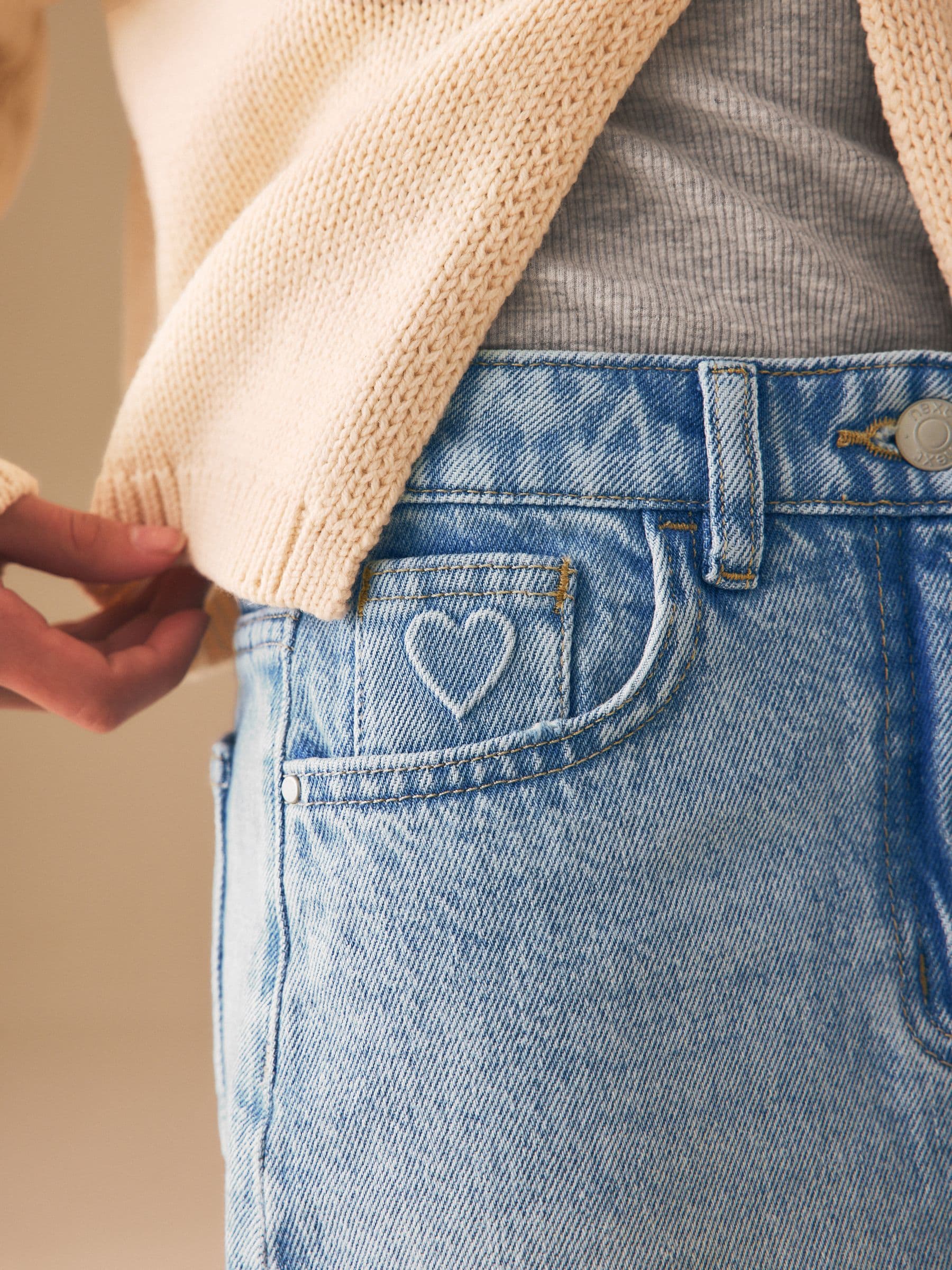 Dsiney Kidz - Light Blue Heart Pocket Denim Skirt (3-16yrs) image 5