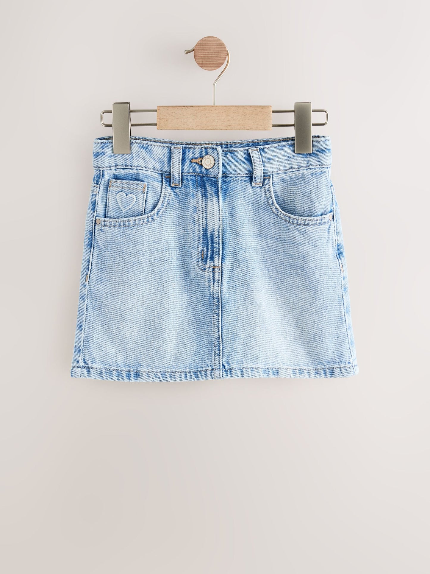 Dsiney Kidz - Light Blue Heart Pocket Denim Skirt (3-16yrs) image 6