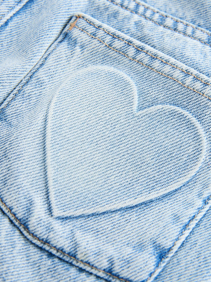 Dsiney Kidz - Light Blue Heart Pocket Denim Skirt (3-16yrs) image 8