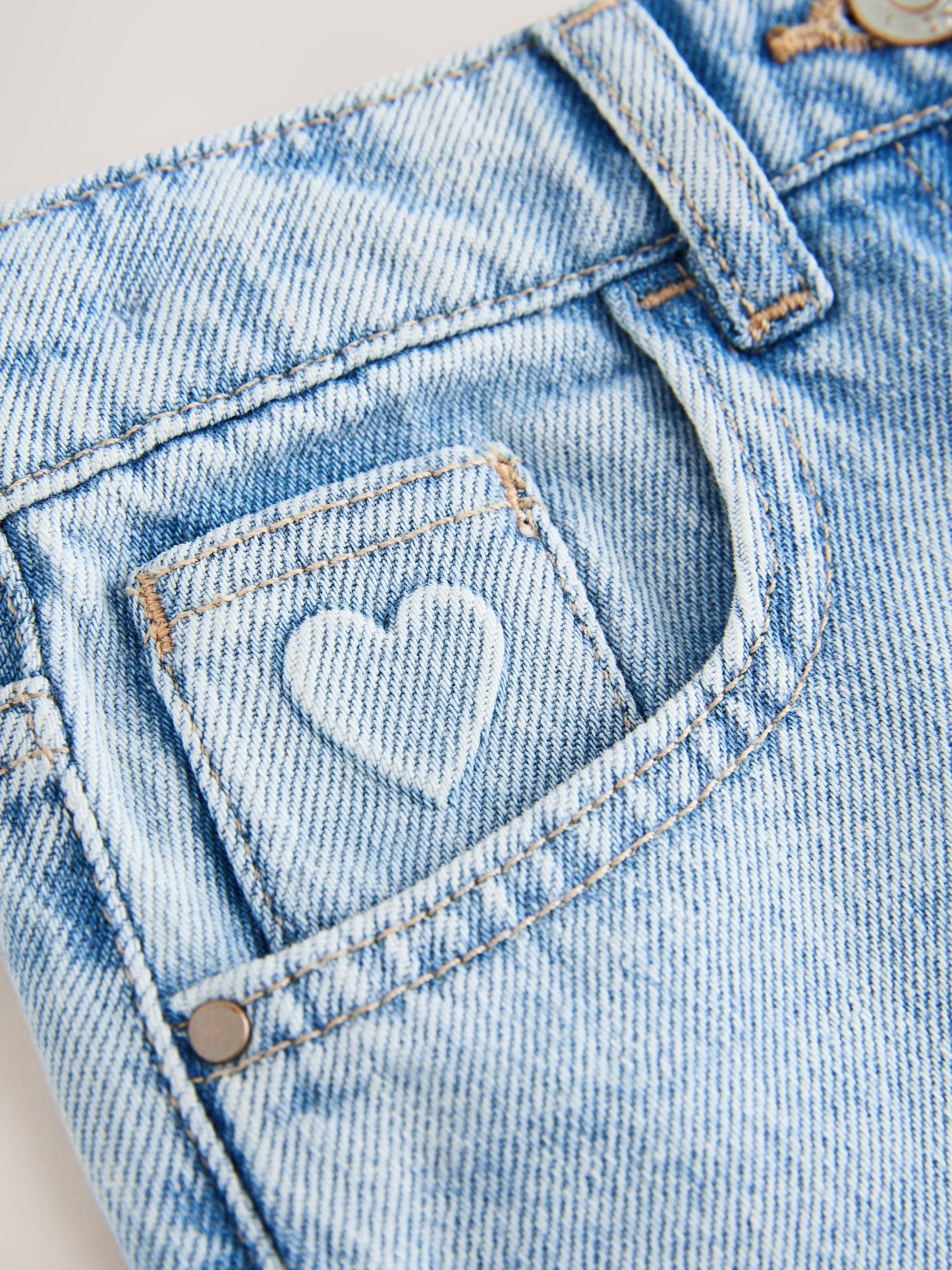 Dsiney Kidz - Light Blue Heart Pocket Denim Skirt (3-16yrs) image 9