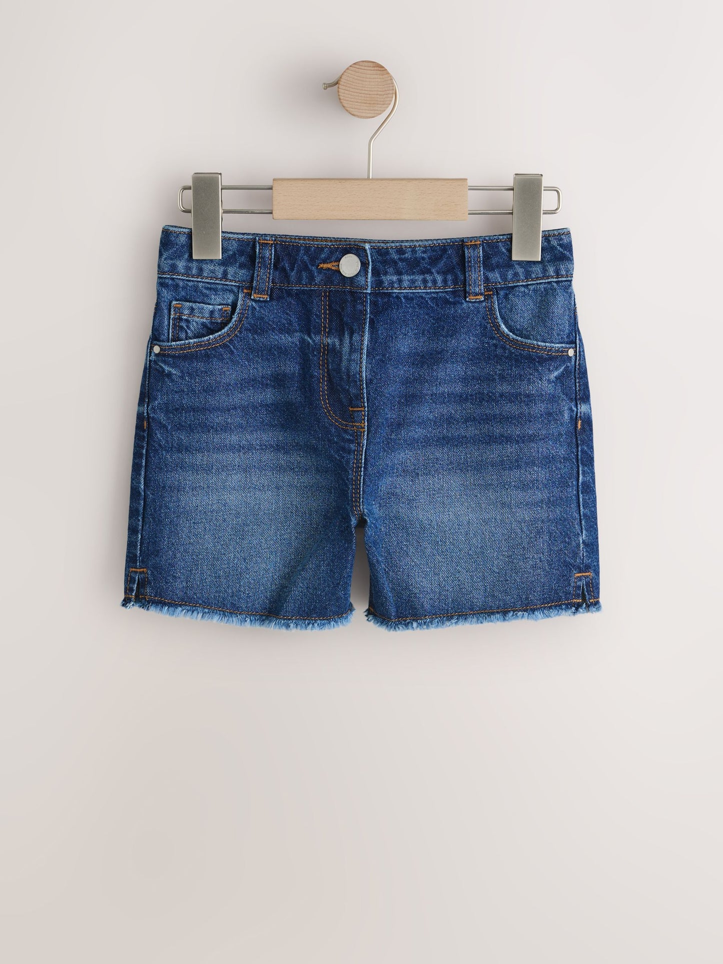 Dsiney Kidz - Dark Blue Denim Longer Length Frayed Edge Denim Shorts (3-16yrs) image 5