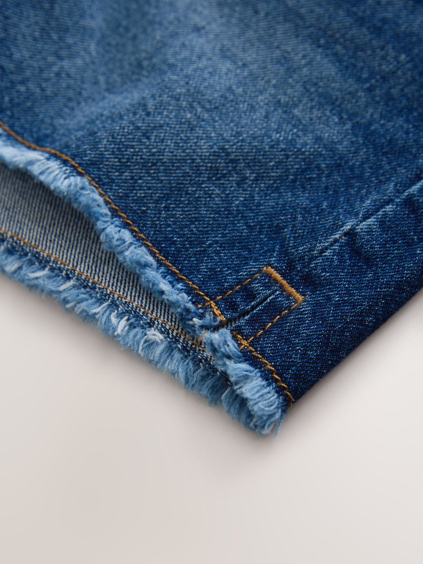 Dsiney Kidz - Dark Blue Denim Longer Length Frayed Edge Denim Shorts (3-16yrs) image 8