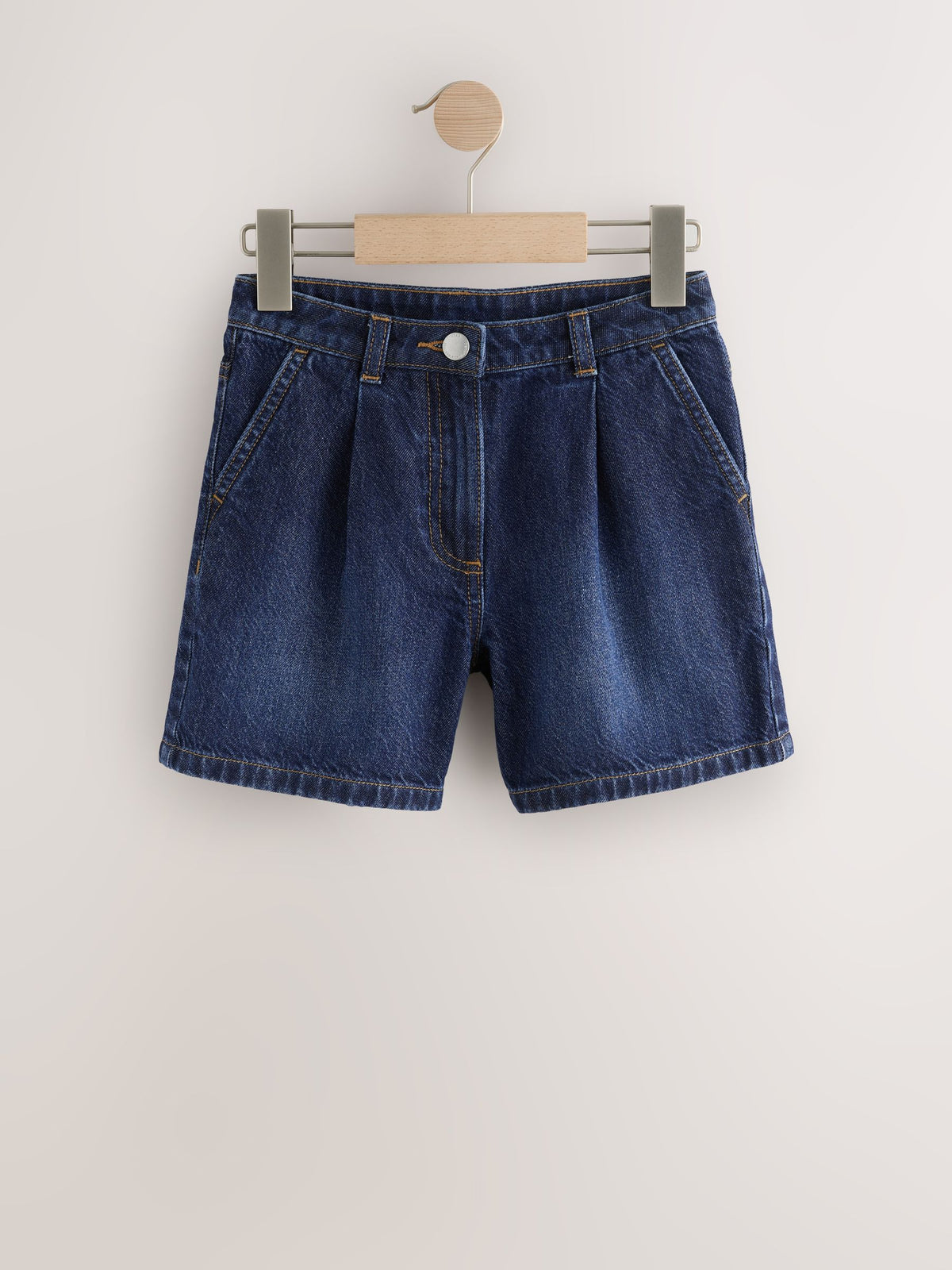 Dsiney Kidz - Dark Wash Relaxed Denim Pleated Shorts (3-16yrs) image 5