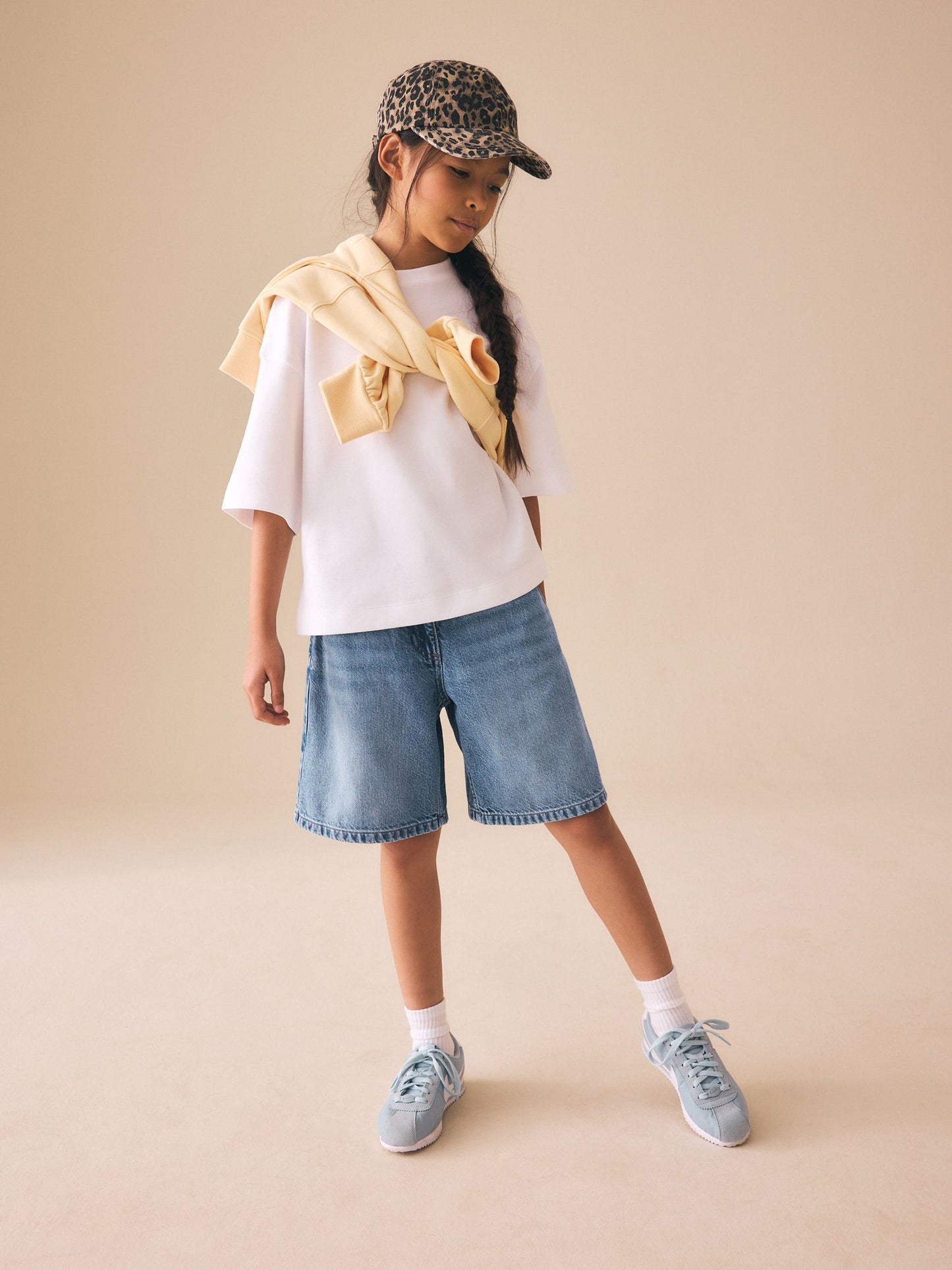 Dsiney Kidz - Mid Blue Regular Length Jort Shorts (3-16yrs) image 1