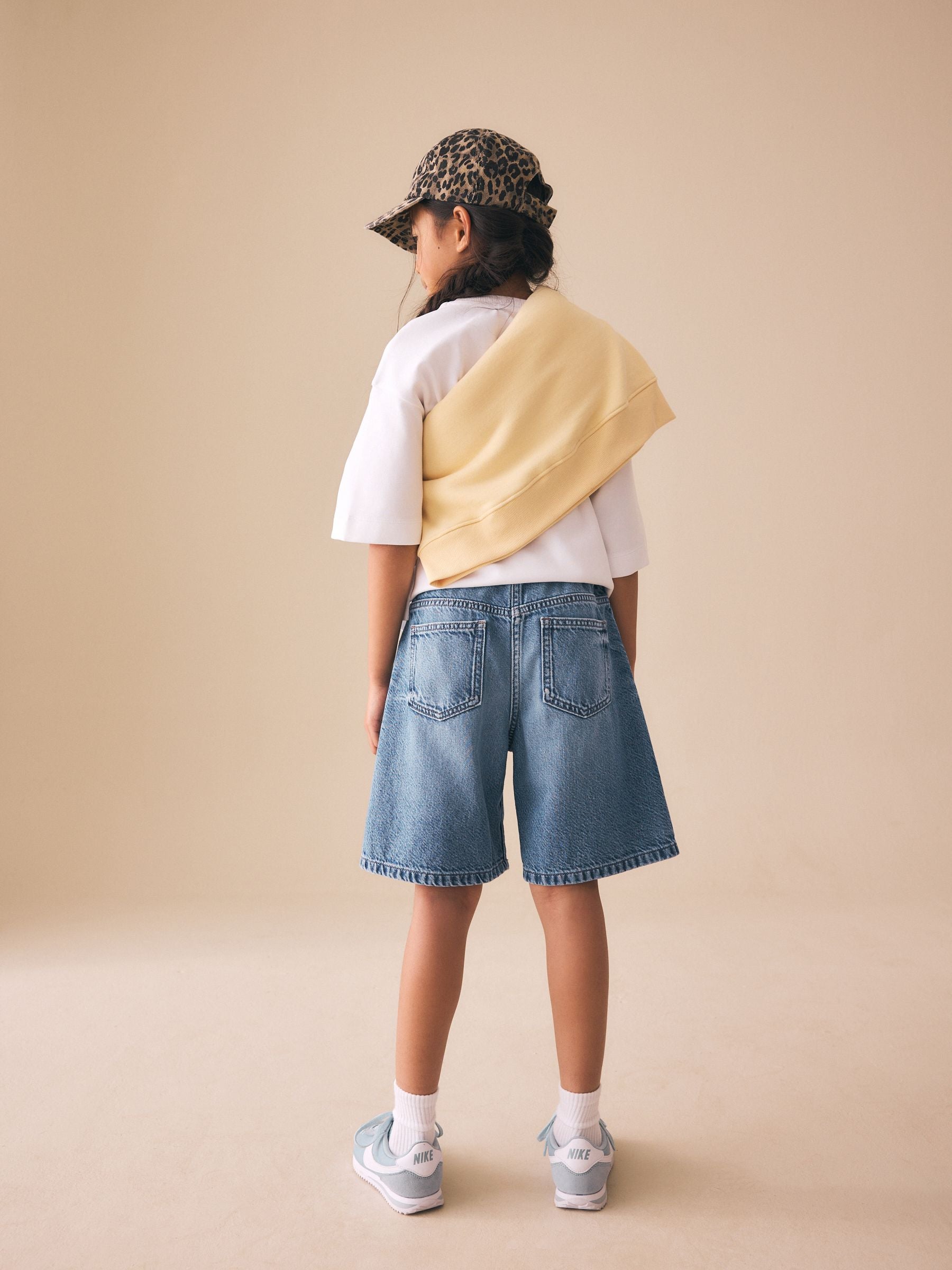 Dsiney Kidz - Mid Blue Regular Length Jort Shorts (3-16yrs) image 3
