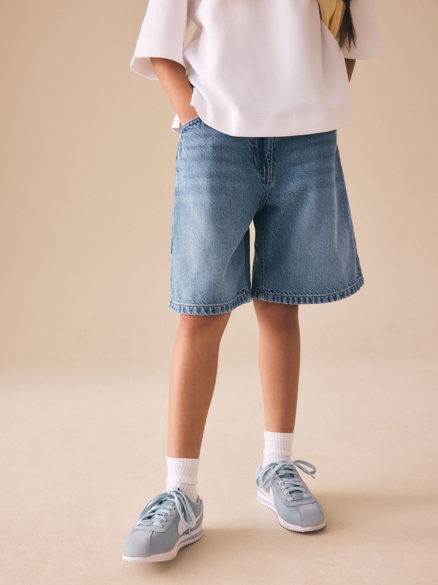 Dsiney Kidz - Mid Blue Regular Length Jort Shorts (3-16yrs) image 4