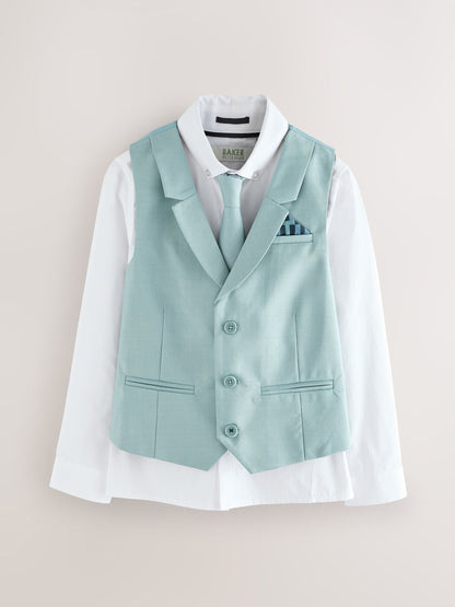 Baker by Ted Baker Waistcoat, Shirt And Tie Set - image 6