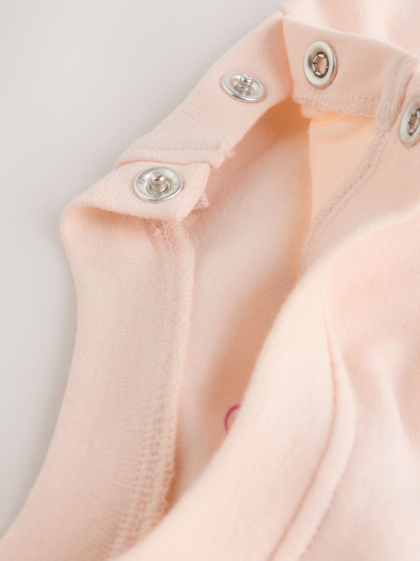 Cream/ Pink Stripe Baby Dungarees and Bodysuit Set 2 Piece (0mths-3yrs) image 3