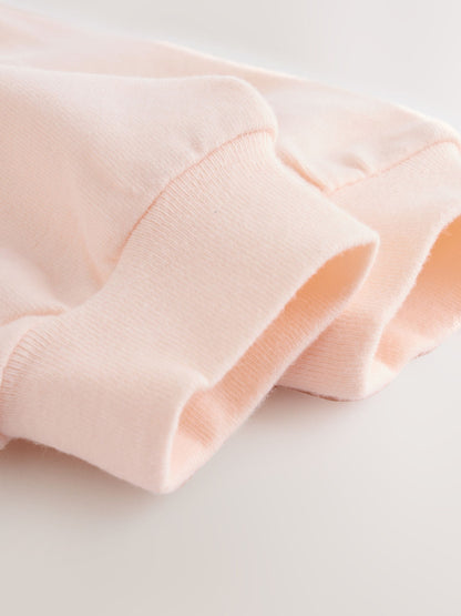 Cream/ Pink Stripe Baby Dungarees and Bodysuit Set 2 Piece (0mths-3yrs)